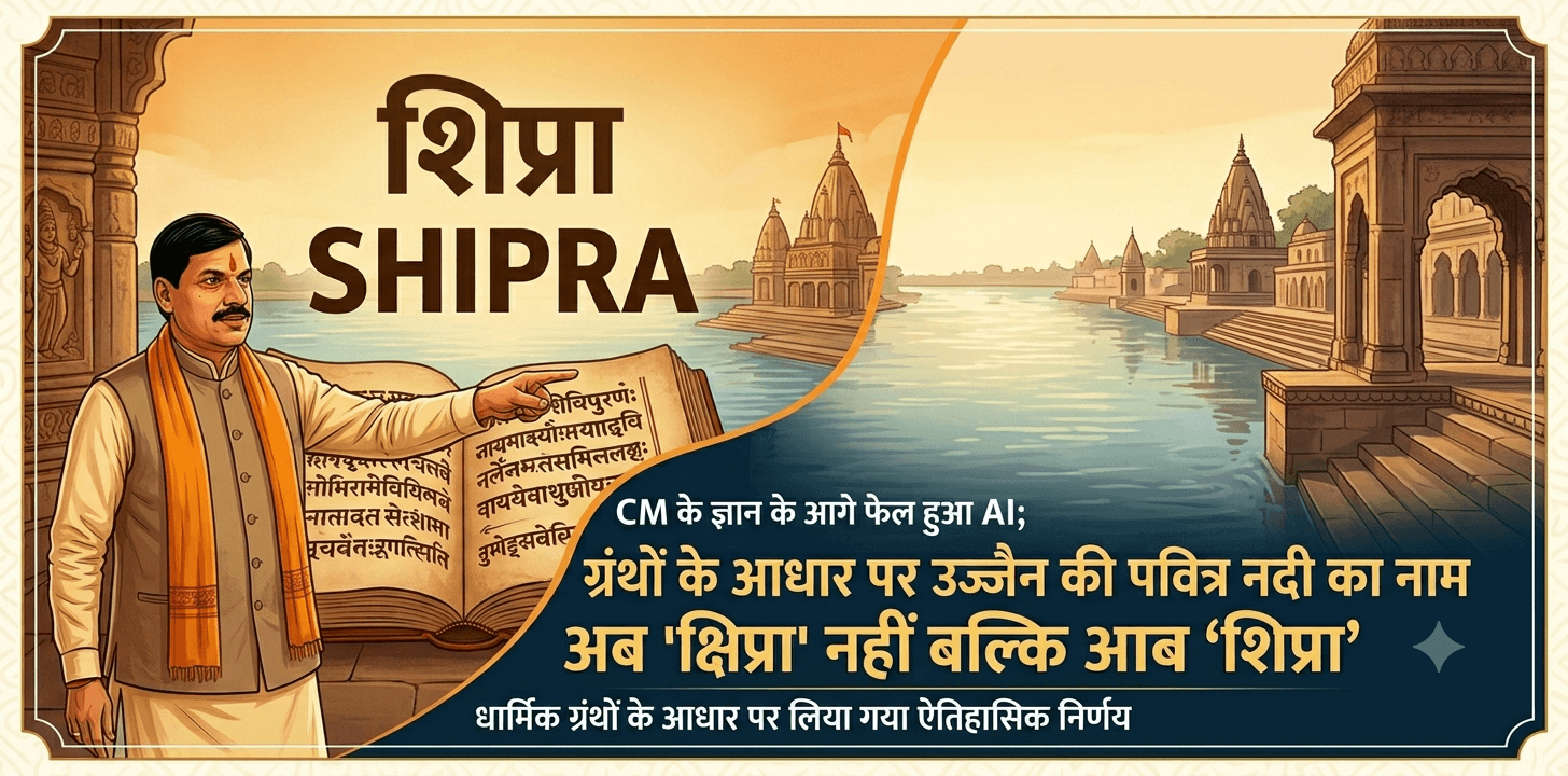 जब 'आर्टिफिशियल इंटेलिजेंस' पर भारी पड़ी 'सीएम इंटेलिजेंस': अब 'क्षिप्रा' नहीं, 'शिप्रा' कहिए महाराज!